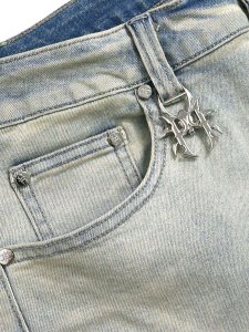 画像6: 【送料無料】PAIN LAB BLUE FADE SKINNY DENIM (6)