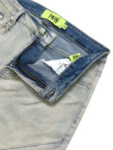 画像4: 【送料無料】PAIN LAB BLUE FADE SKINNY DENIM (4)