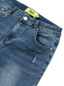 画像3: 【送料無料】PAIN LAB AQUA BLUE SKINNY DENIM (3)