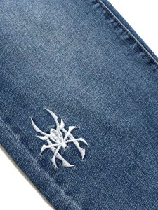 画像8: 【送料無料】PAIN LAB AQUA BLUE SKINNY DENIM (8)