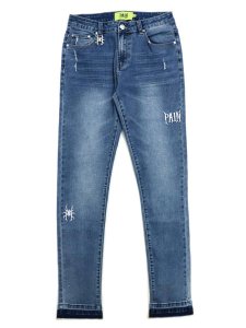 画像1: 【送料無料】PAIN LAB AQUA BLUE SKINNY DENIM (1)