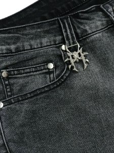 画像6: 【送料無料】PAIN LAB GREY FADE SKINNY DENIM (6)