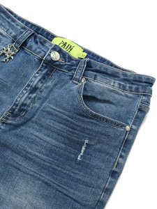 画像3: 【送料無料】PAIN LAB AQUA BLUE STACKED DENIM (3)