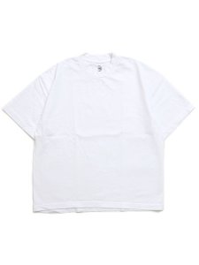 画像1: LOS ANGELES APPAREL 8.5oz S/S WIDE GARMENT DYE TEE-WHITE (1)