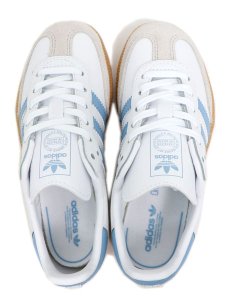 画像6: 【KIDS】ADIDAS SAMBA OG C CLOUD WHITE/ASH BLUE/GUM (6)