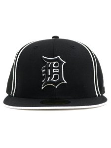 画像2: NEW ERA 59FIFTY CS TIGERS PIPING U/WH FB BLK/WHT (2)