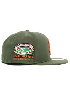 画像4: NEW ERA 59FIFTY CS GIANTS CANDLESTICK U/GY FB OLV (4)