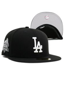 画像1: NEW ERA 59FIFTY CS DODGERS WS2024 U/GY FB BLK/WHT (1)