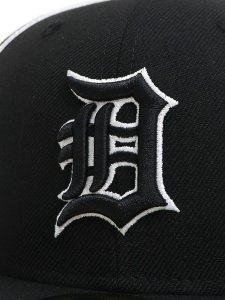 画像6: NEW ERA 59FIFTY CS TIGERS PIPING U/WH FB BLK/WHT (6)