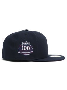 画像4: NEW ERA 59FIFTY CS YANKEES 100TH U/MAROON FB NV/WH (4)