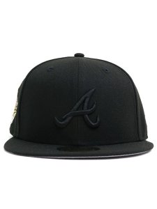 画像2: NEW ERA 59FIFTY CS BRAVES WS1995 U/GY FB BLK/BLK (2)