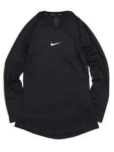 画像1: NIKE PRO DF TIGHT TOP LS-BLACK (1)