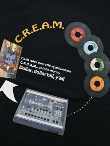 画像3: Rap Attack C.R.E.A.M. TEE BLACK (3)