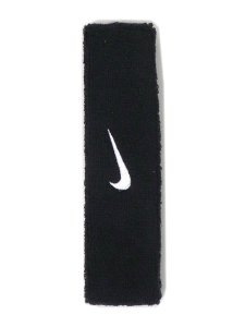 画像2: NIKE SWOOSH CLASSIC HEAD BAND-BLACK/WHITE (2)