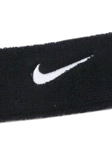 画像4: NIKE SWOOSH CLASSIC HEAD BAND-BLACK/WHITE (4)