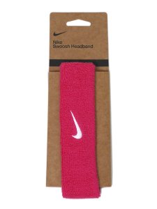 画像1: NIKE SWOOSH CLASSIC HEAD BAND-VIVID PINK/WHT (1)