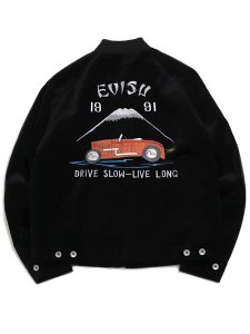画像1: 【送料無料】EVISU VINTAGE PADDED WORK JACKET BLACK (1)