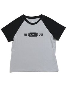 画像1: NIKE WMNS NSW NK CHLL KNT TEE RGLN-LT SMOKE GY (1)