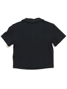 画像2: NIKE WMNS NSW ESSNTL SS POLO CRP TOP-BLK/WHT (2)