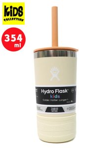 画像1: 【KIDS】Hydro Flask 12 OZ KIDS TUMBLER W/STRAW LID-COCONUT (1)
