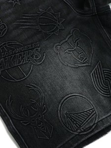 画像8: 【送料無料】ALMOST SOMEDAY NBA CONFERENCE JORTS WASHED BLACK (8)