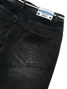 画像5: 【送料無料】ALMOST SOMEDAY NBA CONFERENCE JORTS WASHED BLACK (5)