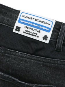 画像7: 【送料無料】ALMOST SOMEDAY NBA CONFERENCE JORTS WASHED BLACK (7)