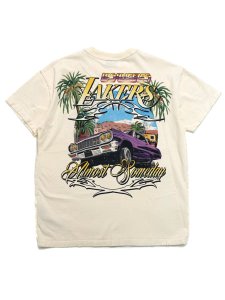 画像1: 【送料無料】ALMOST SOMEDAY NBA LOS ANGELES LAKERS TEE CREAM (1)