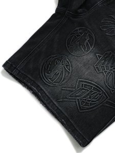 画像11: 【送料無料】ALMOST SOMEDAY NBA CONFERENCE JORTS WASHED BLACK (11)