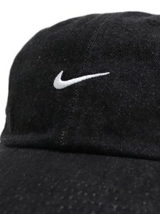 画像6: NIKE UNSTRUCTURED DENIM CAP-BLACK/WHITE (6)