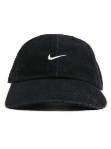 画像2: NIKE UNSTRUCTURED DENIM CAP-BLACK/WHITE (2)