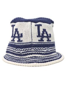 画像4: NEW ERA KNIT BUCKET DODGERS INDIGO BLUE/CHROME (4)