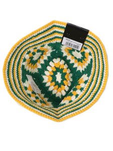 画像4: NEW ERA CROCHET KNIT BUCKET GREEN/YELLOW/WHITE (4)