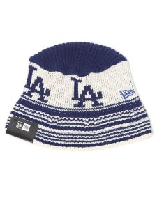 画像1: NEW ERA KNIT BUCKET DODGERS INDIGO BLUE/CHROME (1)