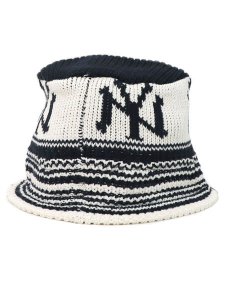 画像4: NEW ERA KNIT BUCKET YANKEES NAVY/CHROME (4)
