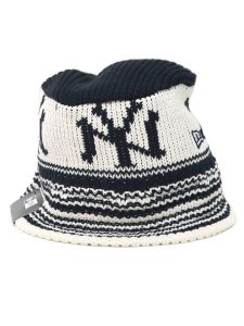 画像3: NEW ERA KNIT BUCKET YANKEES NAVY/CHROME (3)