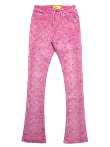 画像1: 【送料無料】GUAPI EMBELLISHED DENIM VINTAGE PINK (1)