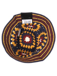 画像4: NEW ERA CROCHET KNIT BUCKET NAVY/YEL/CHROME/RED (4)