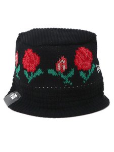 画像3: NEW ERA KNIT BUCKET ROSE BLACK (3)