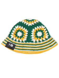 画像6: NEW ERA CROCHET KNIT BUCKET GREEN/YELLOW/WHITE (6)