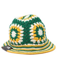 画像2: NEW ERA CROCHET KNIT BUCKET GREEN/YELLOW/WHITE (2)