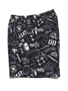 画像3: 【送料無料】Rap Attack RAPPER'S TATTOO SHORTS BLACK (3)