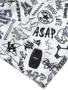 画像6: 【送料無料】Rap Attack RAPPER'S TATTOO SHORTS WHITE (6)
