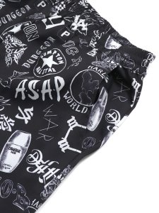 画像4: 【送料無料】Rap Attack RAPPER'S TATTOO SHORTS BLACK (4)