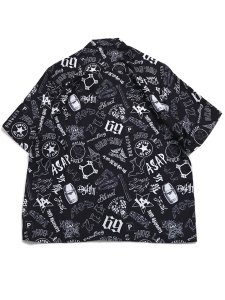 画像2: 【送料無料】Rap Attack RAPPER'S TATTOO HALF SLEEVE SHIRT BLACK (2)