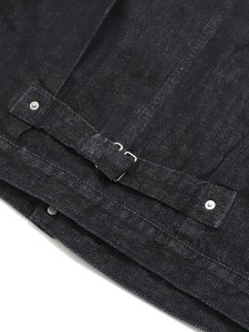 画像6: 【送料無料】POST OʼALLS EL RANCHERO 3 12oz DENIM BLACK DEEP WASH (6)