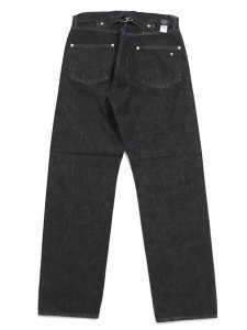 画像2: 【送料無料】POST OʼALLS No10 FIVE POCKET 12oz DENIM BK DEEP WASH (2)