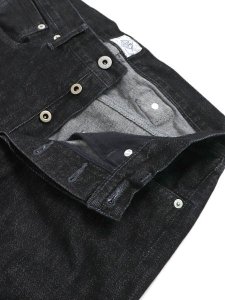 画像4: 【送料無料】POST OʼALLS No10 FIVE POCKET 12oz DENIM BK DEEP WASH (4)