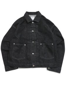 画像1: 【送料無料】POST OʼALLS EL RANCHERO 3 12oz DENIM BLACK DEEP WASH (1)