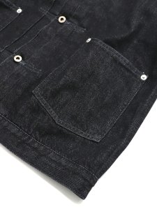 画像4: 【送料無料】POST OʼALLS EL RANCHERO 3 12oz DENIM BLACK DEEP WASH (4)